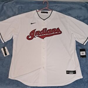 Nike White and Red Men's Jersey